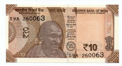10 Rupees 2017 India