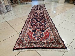 Sarouk 78x390cm hand-knotted wool Persian carpet mz267