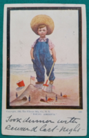 Antique greeting postcard