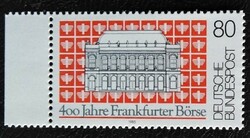 N1257sz / Germany 1985 the Frankfurt Stock Exchange stamp postal clean curved edge