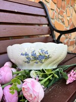 Twisted 23 cm beautiful forget-me-not floral porcelain pie plate bowl stew soup plate nostalgia