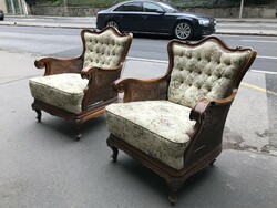 Antique neo-baroque 2 armchairs 4 chairs !!!