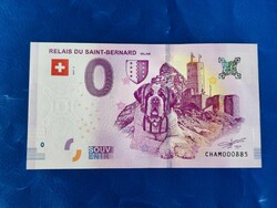 Switzerland 0 euro 2019 Saint Bernard dog! Rare commemorative paper money! Ouch!
