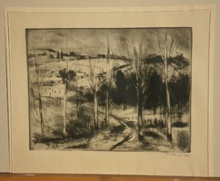 Ferenc Bordás (1911-1982): winter landscape