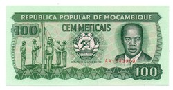 100 Meticas 1989 Mozambique