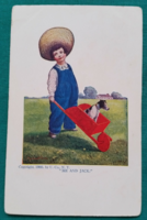 Antique greeting postcard