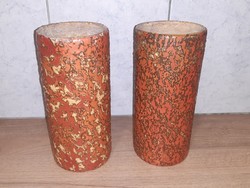 2 ceramic vases, lake head