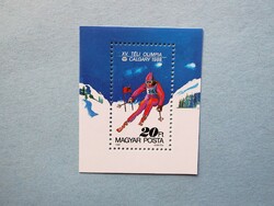 (B) 1987. Téli Olimpia VIII. blokk** - Calgary - (Kat.: 350.-)