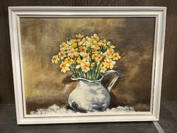 Oil painting floral picture