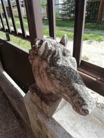 Horse artificial stone very heavy 30 cm high