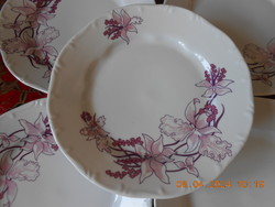 Zsolnay Orchidea mintás lapos tányér
