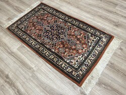 Herati - Indian hand-knotted wool Persian rug, 78 x 150 cm
