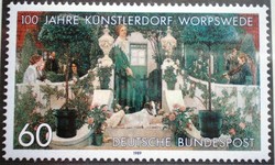 N1430 / Németország 1989 Worpswerde – A Művészek Városa bélyeg postatiszta
