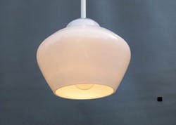 Retro design ceiling lamp with glass shade