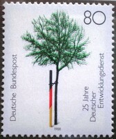 N1373 / Németország 1988 A növekedés 25. évfordulója bélyeg postatiszta