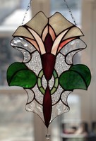 Tiffany-technikával készült üveg ablakdísz