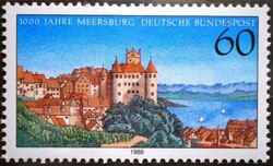 N1376 / Németország 1988 A Meersburg kastély 1000 éves bélyeg postatiszta