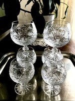 New crystal cognac glass set