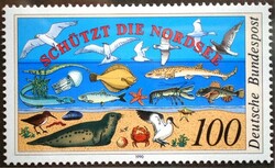 N1454 / Németország 1990 Konferencia az északi-tenger védelméért bélyeg postatiszta