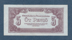 5 Pengő 1944 a ii. World War II occupying red army edition ef