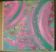 Arixanos, extra coloristic abstract. Special exception! Canvas, acrylic
