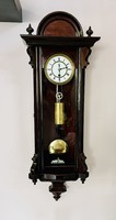 Biedermeier pattern wall clock rarity from around 1870