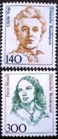 N1432-3 / Németország 1989 Híres Nők IX. bélyeg postatiszta