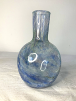 Karcagi fátyol üveg váza színátmenetes kék
