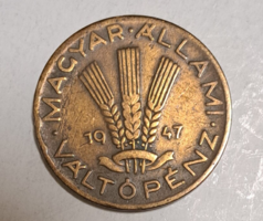 1947. Magyar Királyi Váltópénz 20 fillér (1660)