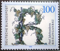 N1446 / Németország 1990  2000 éves a rizlingtermesztés bélyeg postatiszta