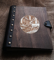 Hunting diary / album / anniversary gift / wedding gift / book / photo album / with unique graphics / engraving