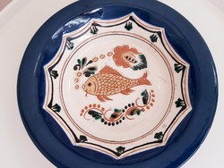 Karcagi fish, marked ceramic wall plate