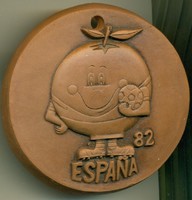 Commemorative plaque for the World Cup in Madrid