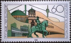 N1369 / Germany 1988 düsseldorf 750 year old stamp post office