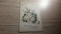 Antique embossed greeting postcard.