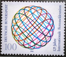 N1464 / Németország 1990 Távközlés UIT. bélyeg postatiszta