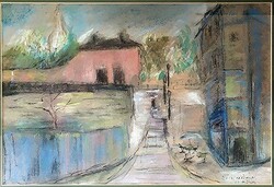 Diener-Dénes Rudolf (1889 - 1956): Paris Scene with Certificate of Authenticity, with Invoice