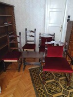 Armchair, chair, side table
