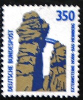 N1407 / Németország 1988 Látványosságok VI. bélyegsor 350 Pf. értéke postatiszta
