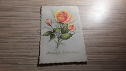 Old greeting postcard.