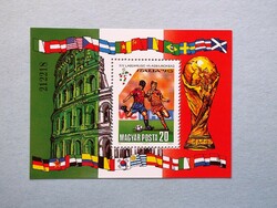 (B) 1990. Football World Cup vi. Block** - Italy - (cat.: 550.-)