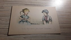 Antique greeting postcard.