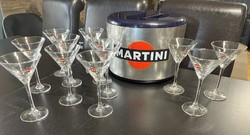 Martini 12db-os pohár szett és jégvödör !