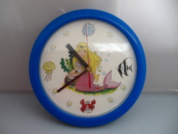 Retro mermaid tale clock, children's wall clock taiwan shontec