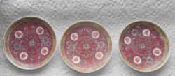 3 Chinese hand-painted porcelain plates, the price applies to 1 piece