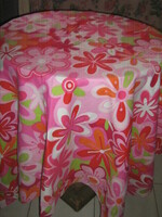 Beautiful cheerful floral tablecloth