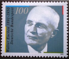 N1494 / 1991 Németország Walter Eucken politikus bélyeg postatiszta