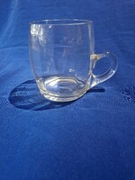 Old beautiful authenticated 3dl small glass jug