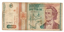 1000    Lei     1993    Románia