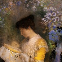 Madame Arthur Fontaine, 1901  Odilon Redon festőművész alkotásának reprodukciója